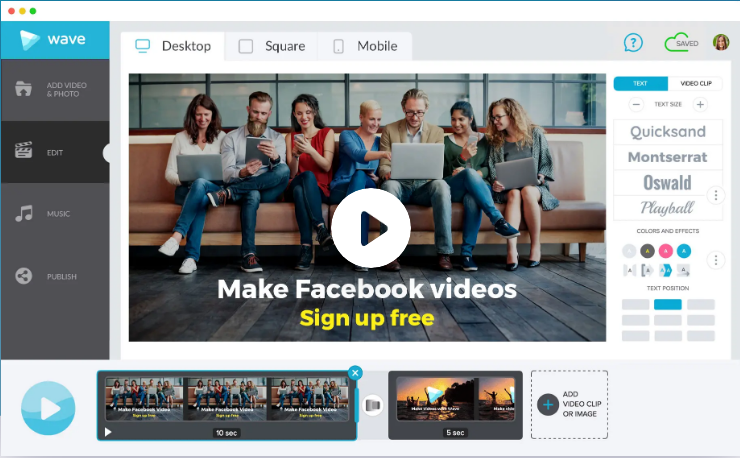 make video with Facebook live