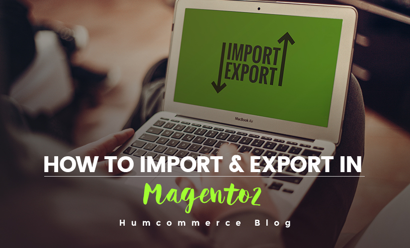 How to import and export in Magento2