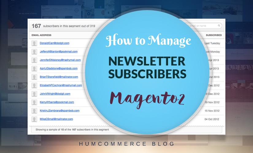 How to manage newsletter subscribers in Magento 2