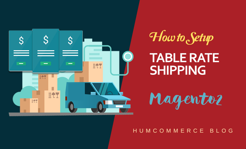 Table rate shipping
